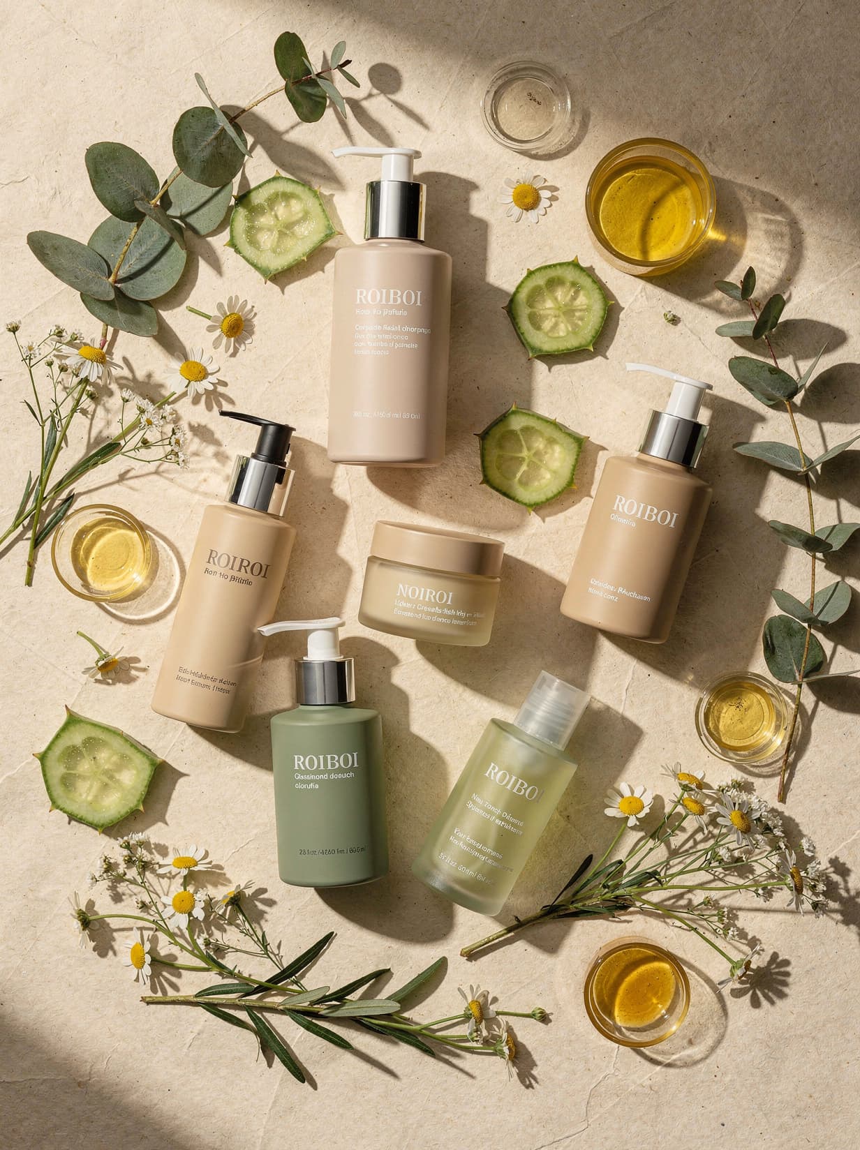 Branded skincare product ad